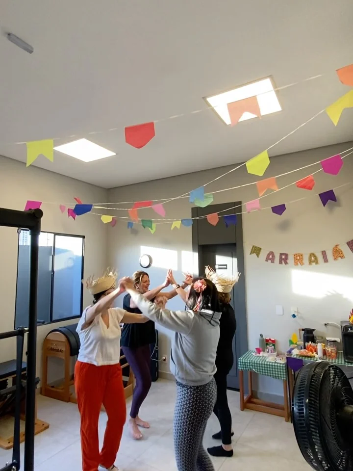 Encontro de alunos no studio