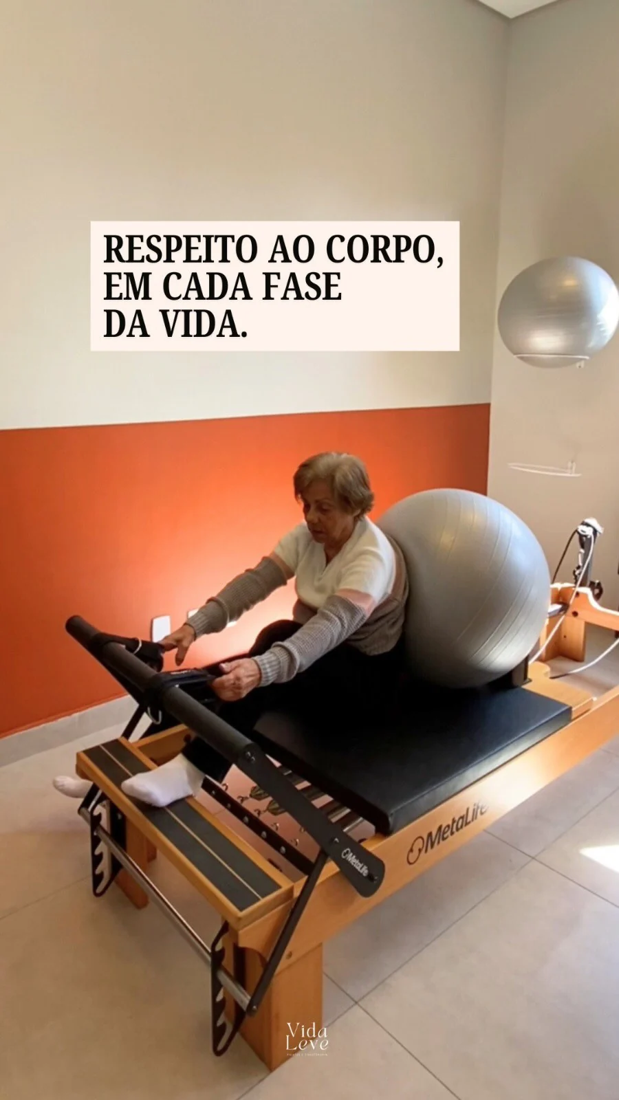 Prática de Pilates no Vida Leve